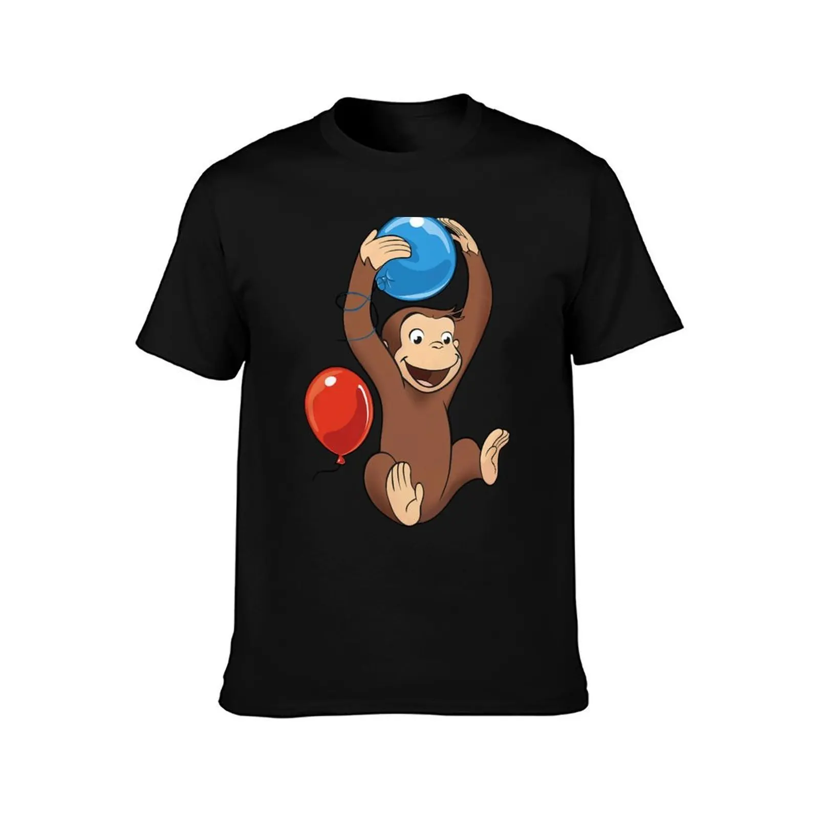 Curious George T-Shirt Large Size Short Sleeve T-Shirt