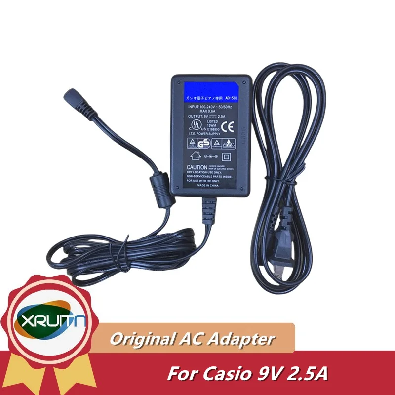 

Genuine AD-5CL PSB-1U PA-1B PA-1C 9V 2.5A AC Adapter Charger for Casio electronic Organ CT-670 640 360 480 CT-650 Powere Supply