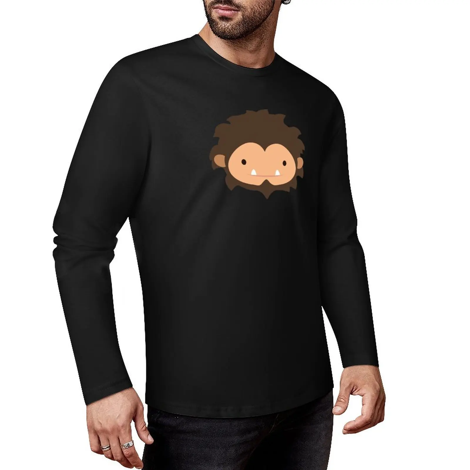 

Sneaky Sasquatch Big Head Long T-Shirt sweat shirt black t shirts Aesthetic clothing funny t shirts mens t shirts casual stylish