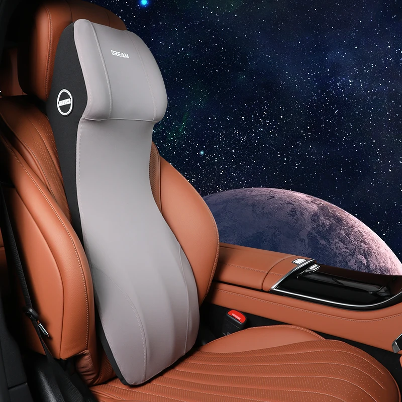 LIVIAUTOLIFE Auto Leder Kopfstütze Lenden Unterstützung Memory Foam Auto Rest Neck Kissen Zurück Kissen Sitz Taille Unterstützt Auto Innen Zubehör 10