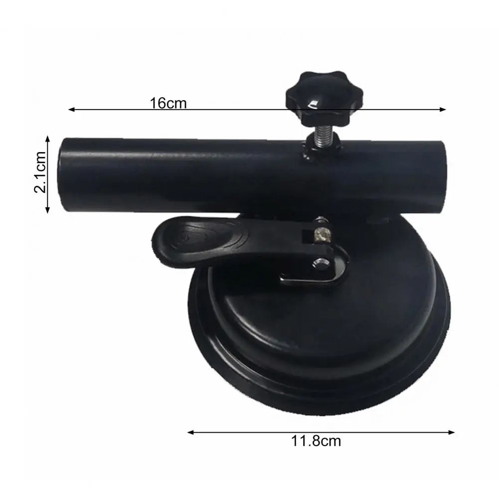Rv Flag Mount Patriotic Flag Holder Damage-free Suction Cup Flagpole Holder Alloy Base Flag Mount for Rvs Boats Universal Quick