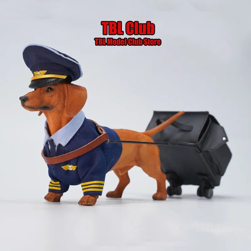 

JXK163 1/6 Scale 17cm Dachshund Dog Ornament Car Interior Cute Creative Gift Tabletop Decoration Fit 12inch Action Figure Body