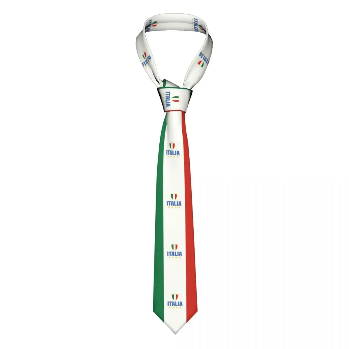 Corbata personalizada con bandera de Italia, corbatas clásicas de seda para hombre para oficina