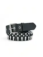 Unisex Bullet Shaped Punk Rock Y2K Style Buckle PU Leather Belt Summer, School - Image 5