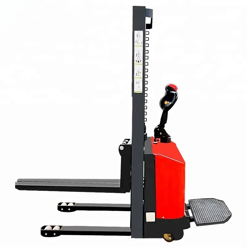 1.5トン 3メートル 電動パレットスタッカー 油圧式セミ電動フォークリフト パレットスタッカー