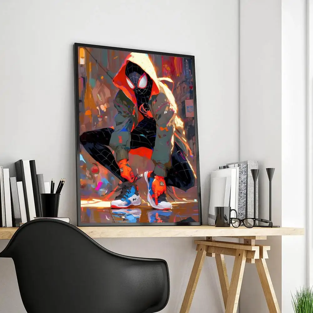 1pc Spider-Man Across the Spider-Verse  Poster Paper Print Home Bedroom Entrance Bar Cafe Art Painting Decoration