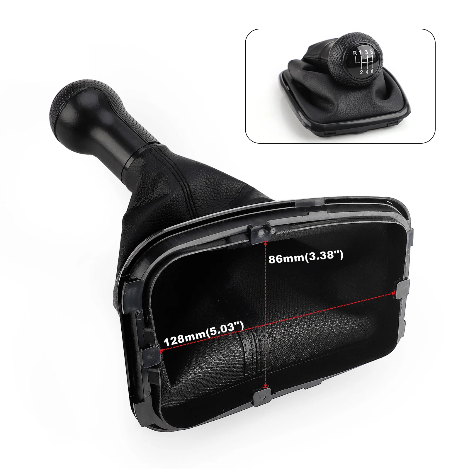 For Volkswagen VW 1999-2005Golf 4 IV MK4 GTI R32 Bora Jetta MT 5 / 6 Speed Car Gear Shift Knob Lever Shifter Gaitor Boot 12mm