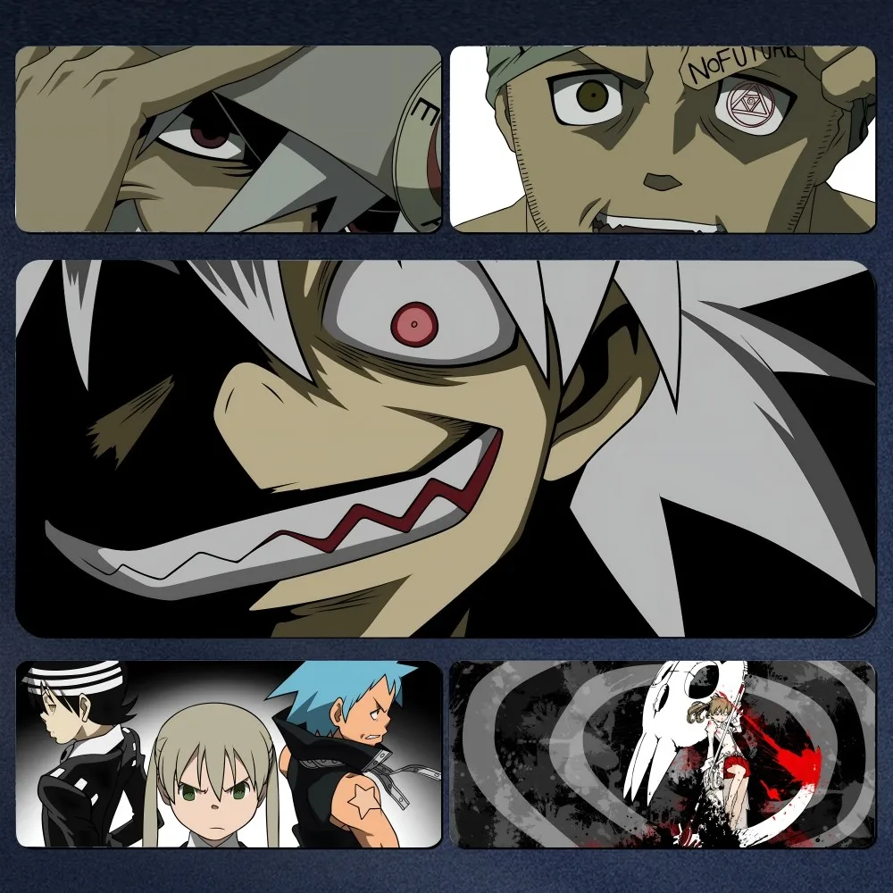 

S-Soul Eater Mousepad Large Computer Gaming Accessories MousePads Desk Mats Anti-slip Laptop Soft Mouse Pad