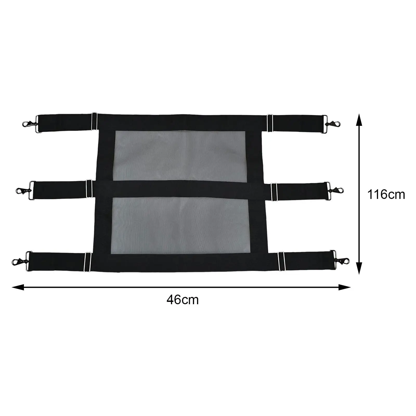 Stable Horse Guard with Mesh Insert and Sturdy Hooks for Barn Door Adjustable Wide Polyester Safety Netting