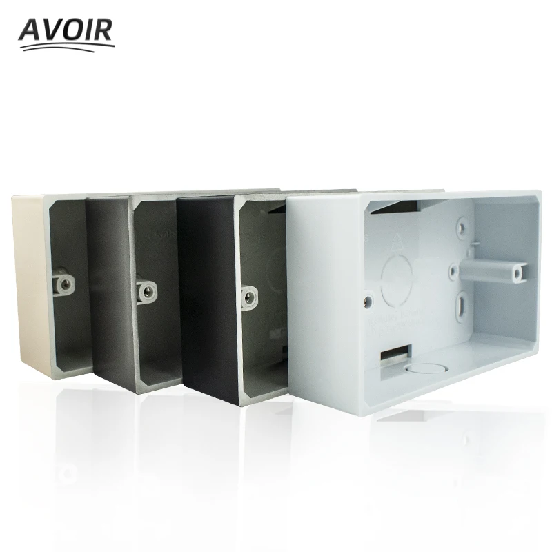 

Avoir 146 Type External Mounting Box White Black Prastic Junction Case 146mm*86mm Wall Switch Socket Surface Installation Boxes