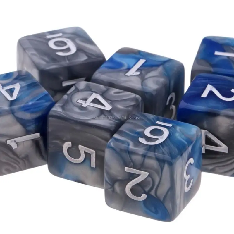 20pcs 6 Side 16mm Dices Diy Dies Educational Dices Engraving acrylic polyhedral dices