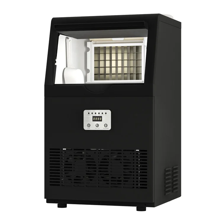 110v/220v 25KG/24H Ice Makers SK-60FF macchina per la produzione di cubetti di ghiaccio commerciale per Bar, caffetteria, macchina per cubetti di ghiaccio per sala da tè al latte