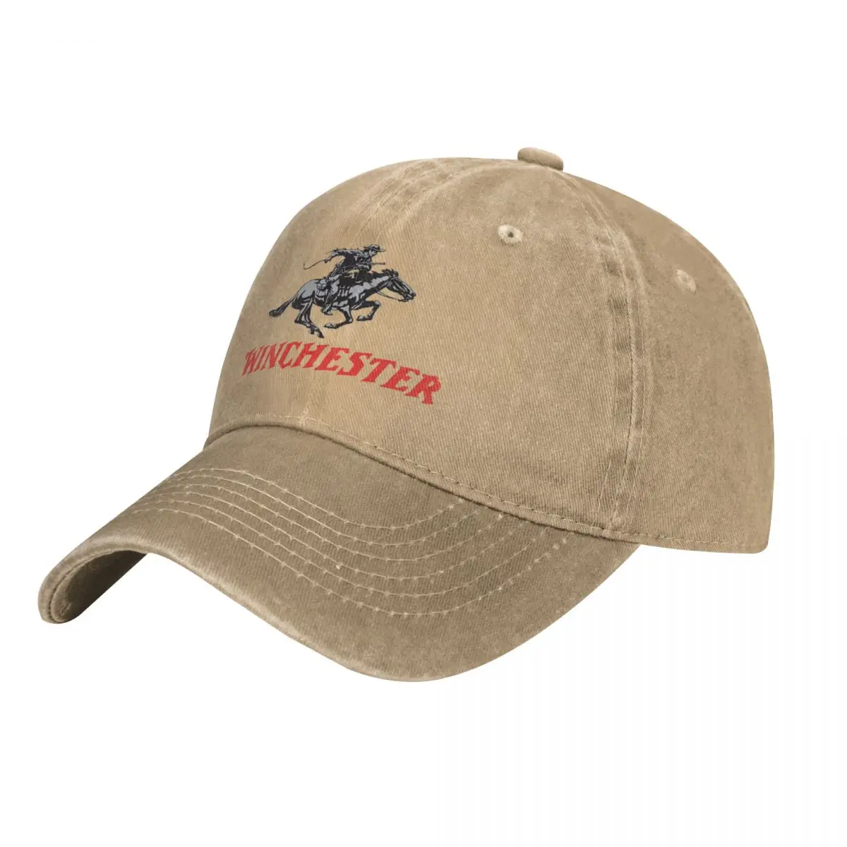 Winchester Horse-gorra de béisbol lavada de mezclilla transpirable para hombres y mujeres, gorras Snapback, sombreros de protección solar, gran