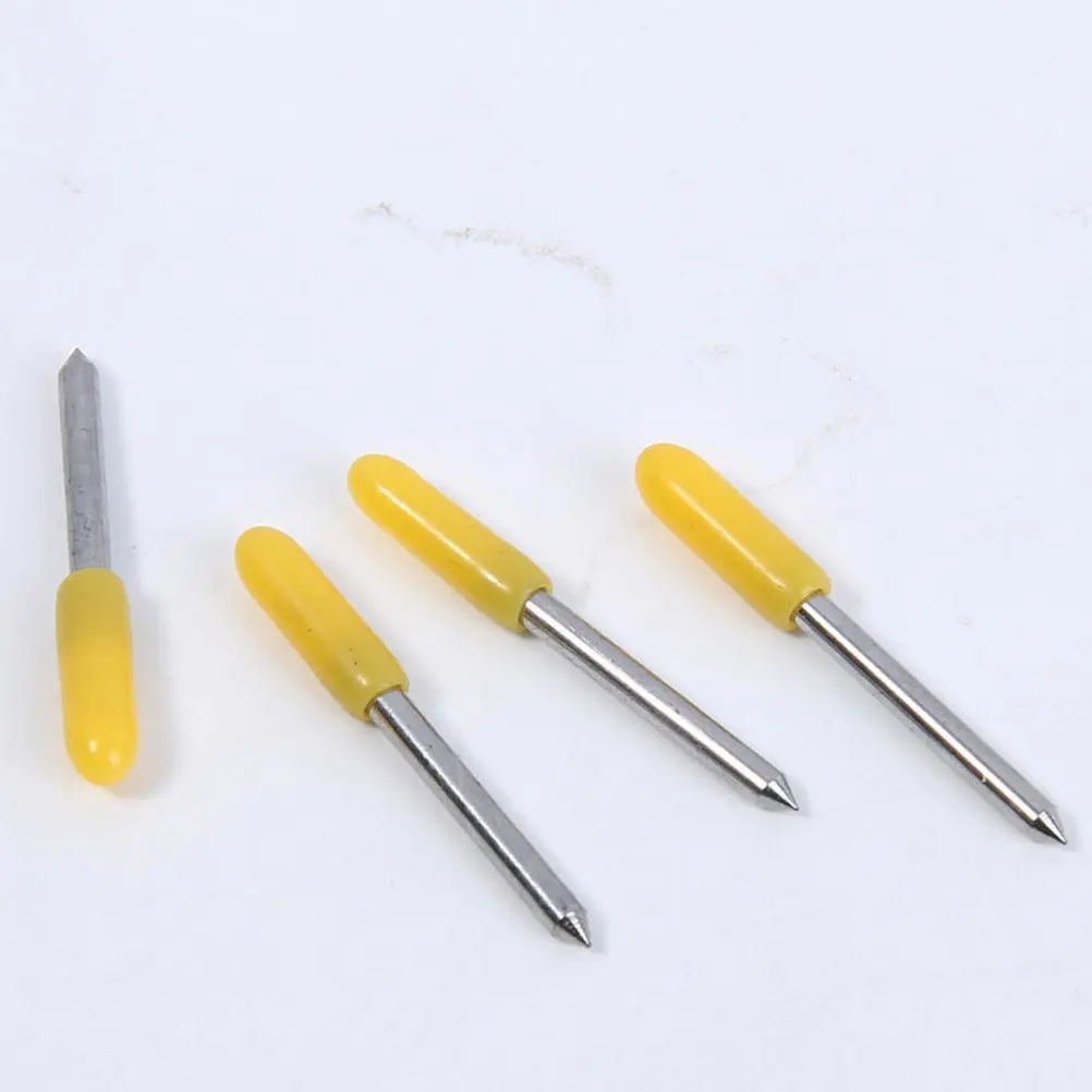 50Pcs Lettering Cutter Blades Tungsten Steel Durable Vinyl Engraving Cutter for Cutting Machine Tools Replacement Blades