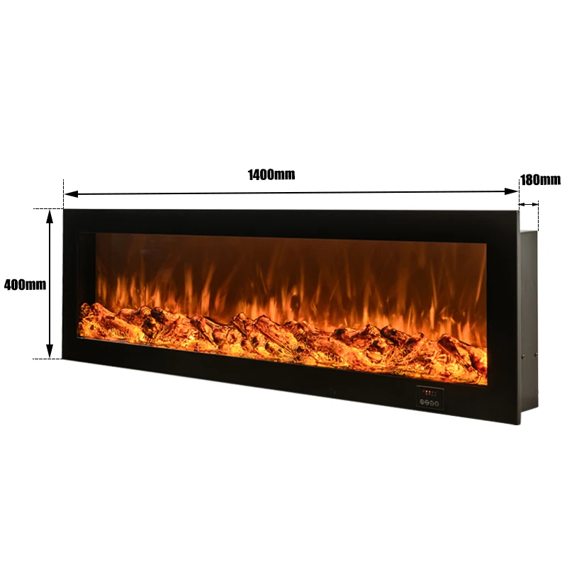 Camino elettrico moderno decorativo da parete multicolore con inserto per caminetto elettrico remoto a parete a LED con fiamma decorativa