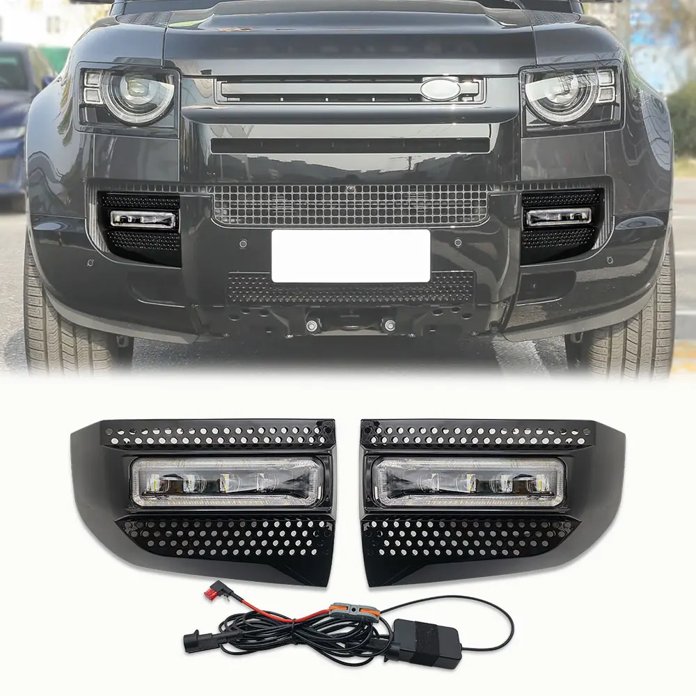 

Non-destructive install LED Fog Lights Kit For Land Rover Defender 90 110 130 2020 2021 2022 Led Daytime Running Light Fog Lamp