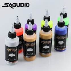 SAGUD Airbrush Acrylic Paint 8 Colors 100ml Painting Paint for Artist DIY Nail Art Model Shoes Wood Fabric Ready to Airbrush