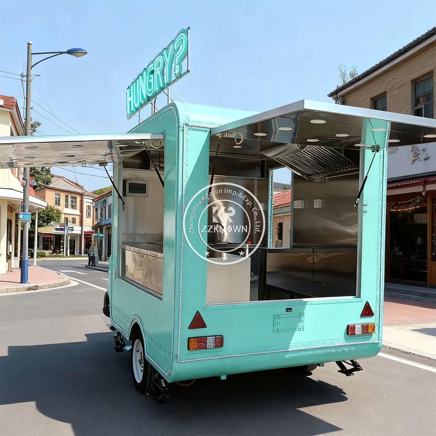 

Custom Food Truck Restaurant Mobile Kitchen Fully Equipped Mobile Street Food Trailer Truck With Full Kitchen