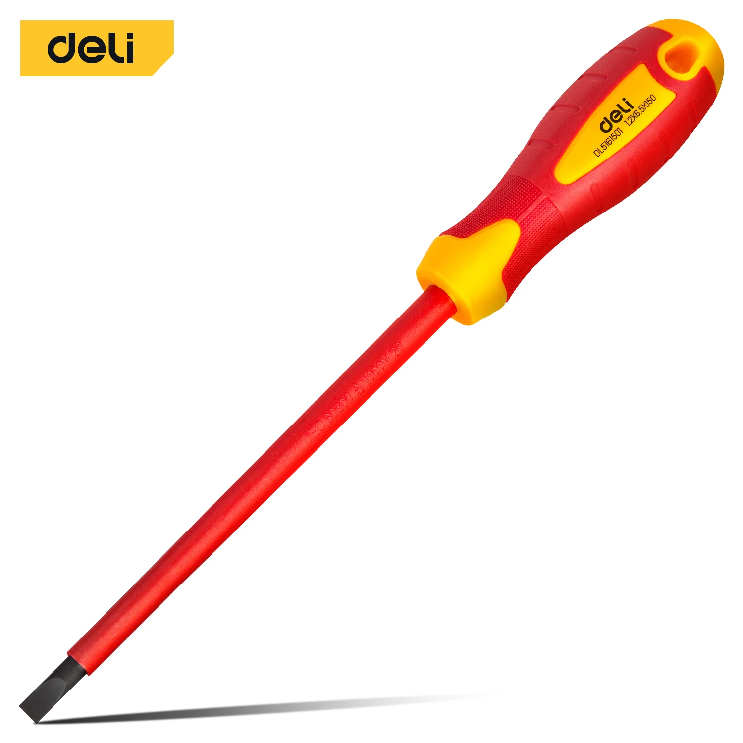 Deli 1PCS Insulated Phillips Slotted Screwdrive Electrician Screwdrivers Repair Tool Flat Cross Screw Driver Hand Tool 150mm