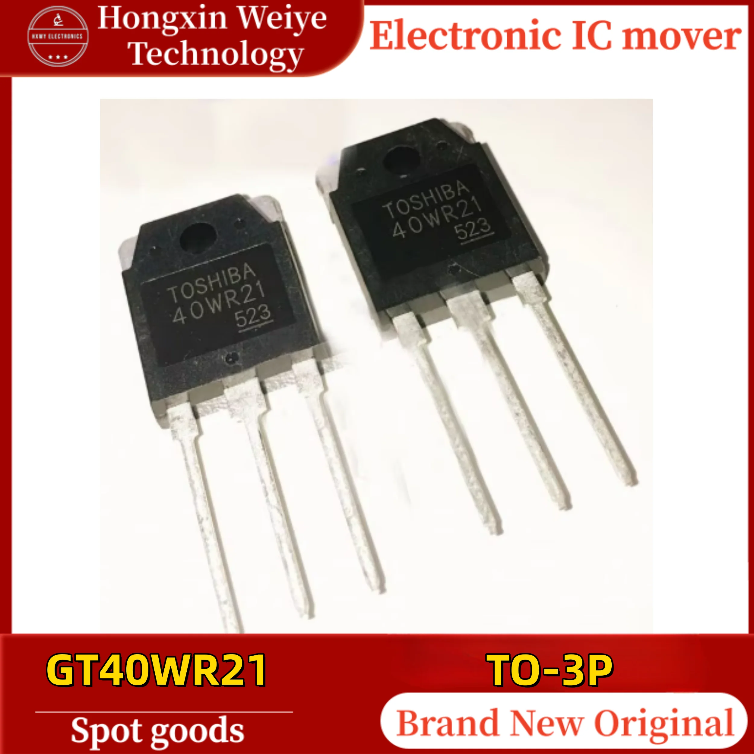 (10/50 Pieces) GT40WR21 IGBT Tube, Silkscreened 40WR21 TO-3P Package 40A 1800V Fast Shipping.
