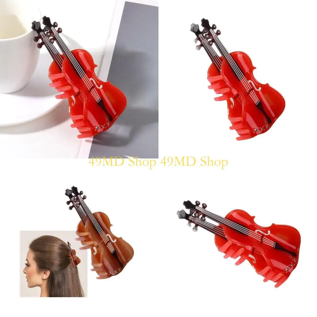 

49MD 1PC Musical Hair Claw Clip Acetate Hairpin For Concerts Event And Casual Wear