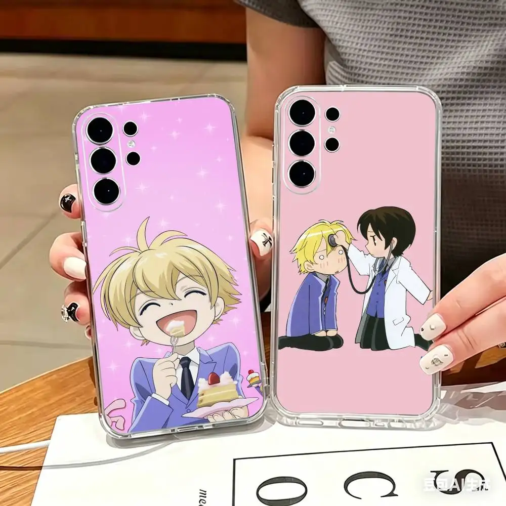BL Ouran High School Host Club Transparent phone Case For Samsung S25,24,21,22,21,20,10,S9Ultra,Plus,Fe,Lite