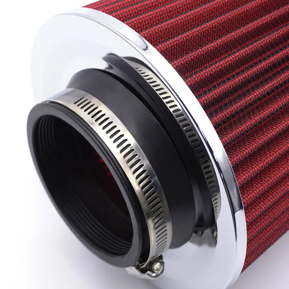 Car Air Filter 76mm Intake Filters 3inch Universal High Performance Car Air purifier High Flow Washable for Cold Air Intake