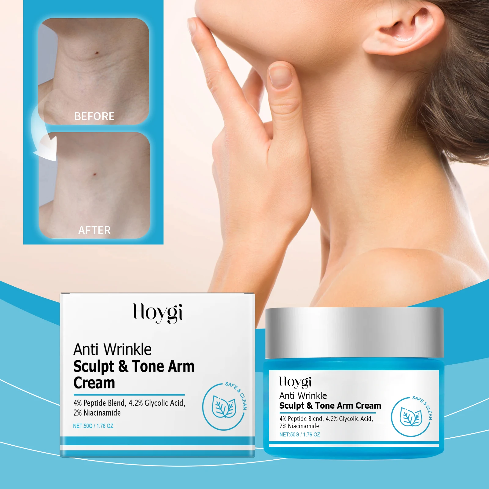 ホイギ ボディケア クリーム 保湿、水分補給、状態の改善、肌の引き締め、若返り、若返り