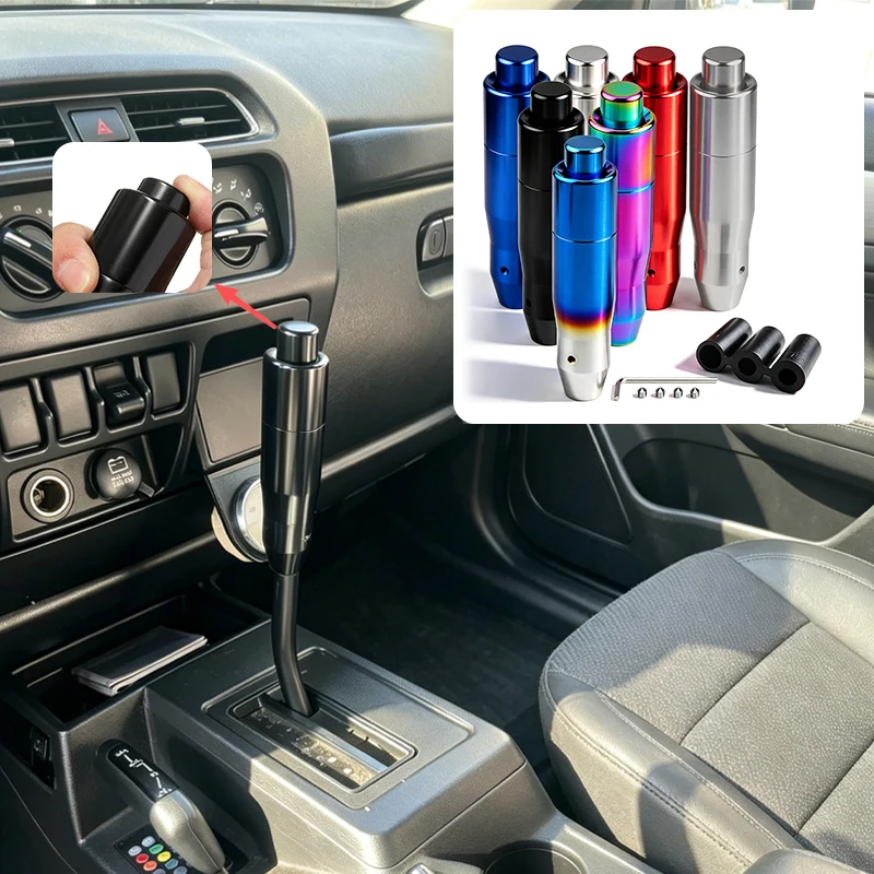 

Universal Car Shift Knob Automatic Gear Shift Cover Car Shift Knob With Button Gear Lever Extender Automatic Gear Shift Lever
