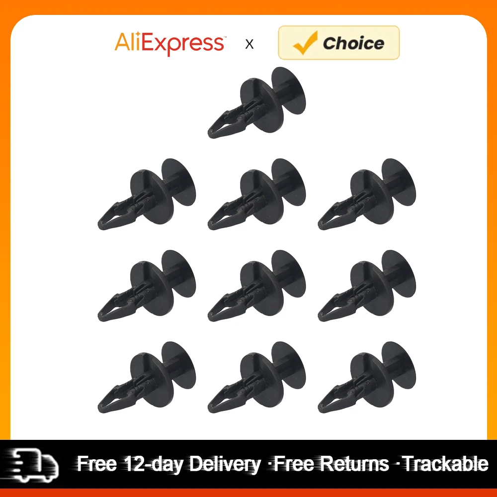 10PCS Fender Liner Clips Push Type Fastener Retainer Clips 11589292 Replacement for GMC GM Chevrolet Fender Liner Clips