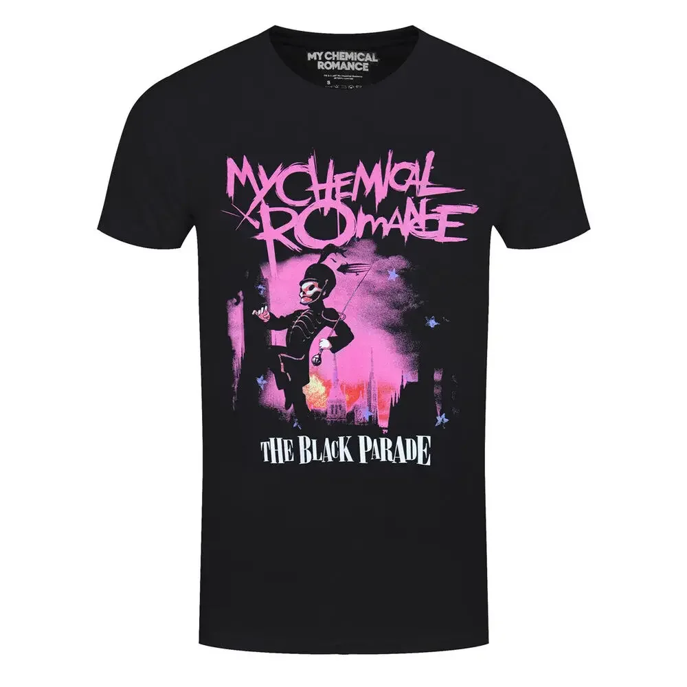 My Chemical Romance T-Shirt MCR Parade March Rock Band Official New Black  tops Unisex Summer Short Sleeve