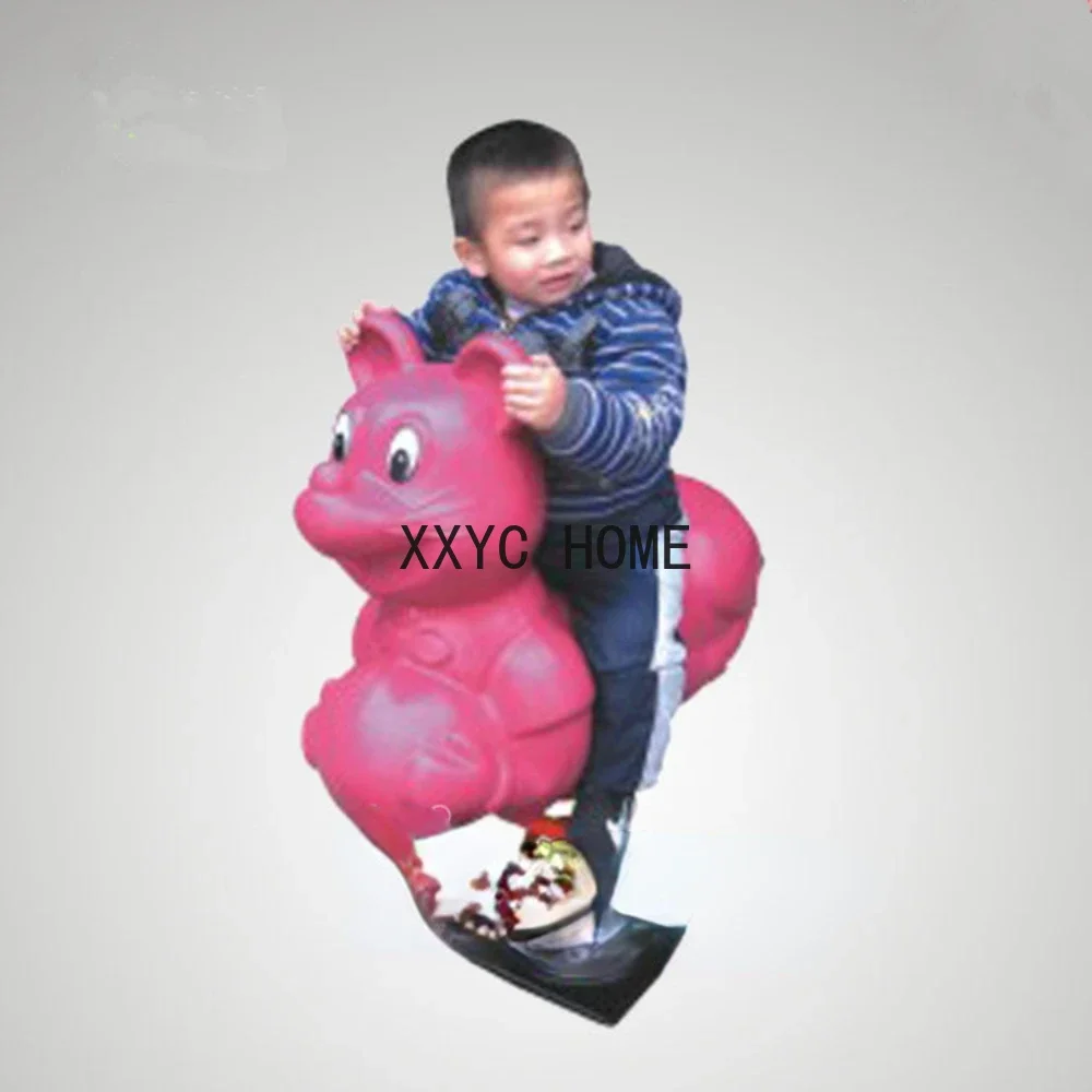 

Material Spring Thickened Rocking Horse/Outdoor Community Children Cartoon The Hokey Pokey