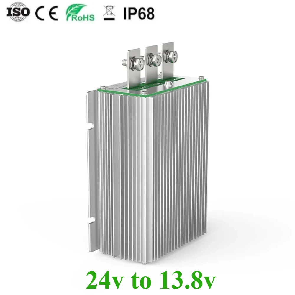 power converter 24V to 13.8V 50A 60A 80A 100A voltage reduction module car radio adapter 24V to 12V audio amplifier Waterproof