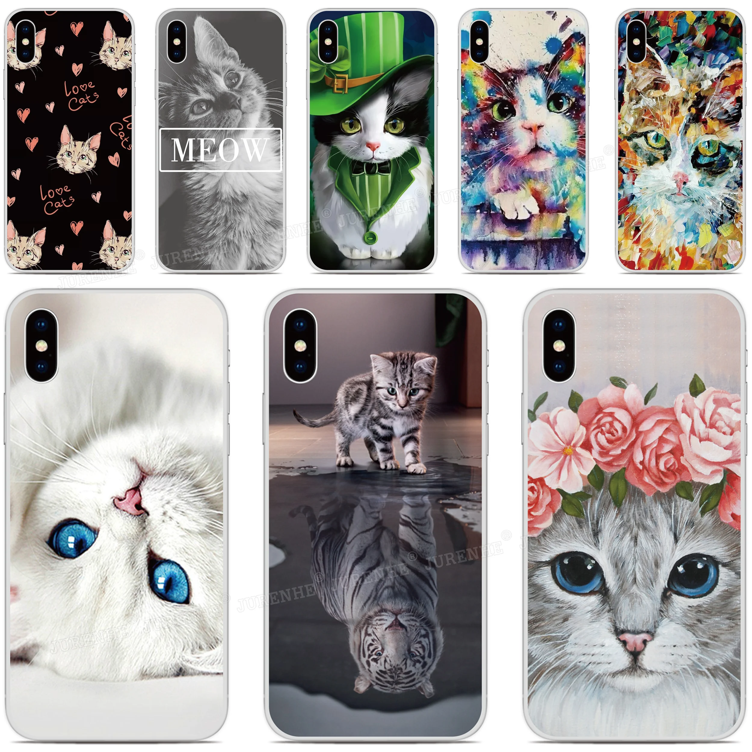 Cute Cat Soft Back Cover For Oukitel C36 C35 C33 C32 C31 C23 C25 C22 C21 C19 C18 C17 U25 U20 Plus K6000 K9 Pro Phone Case