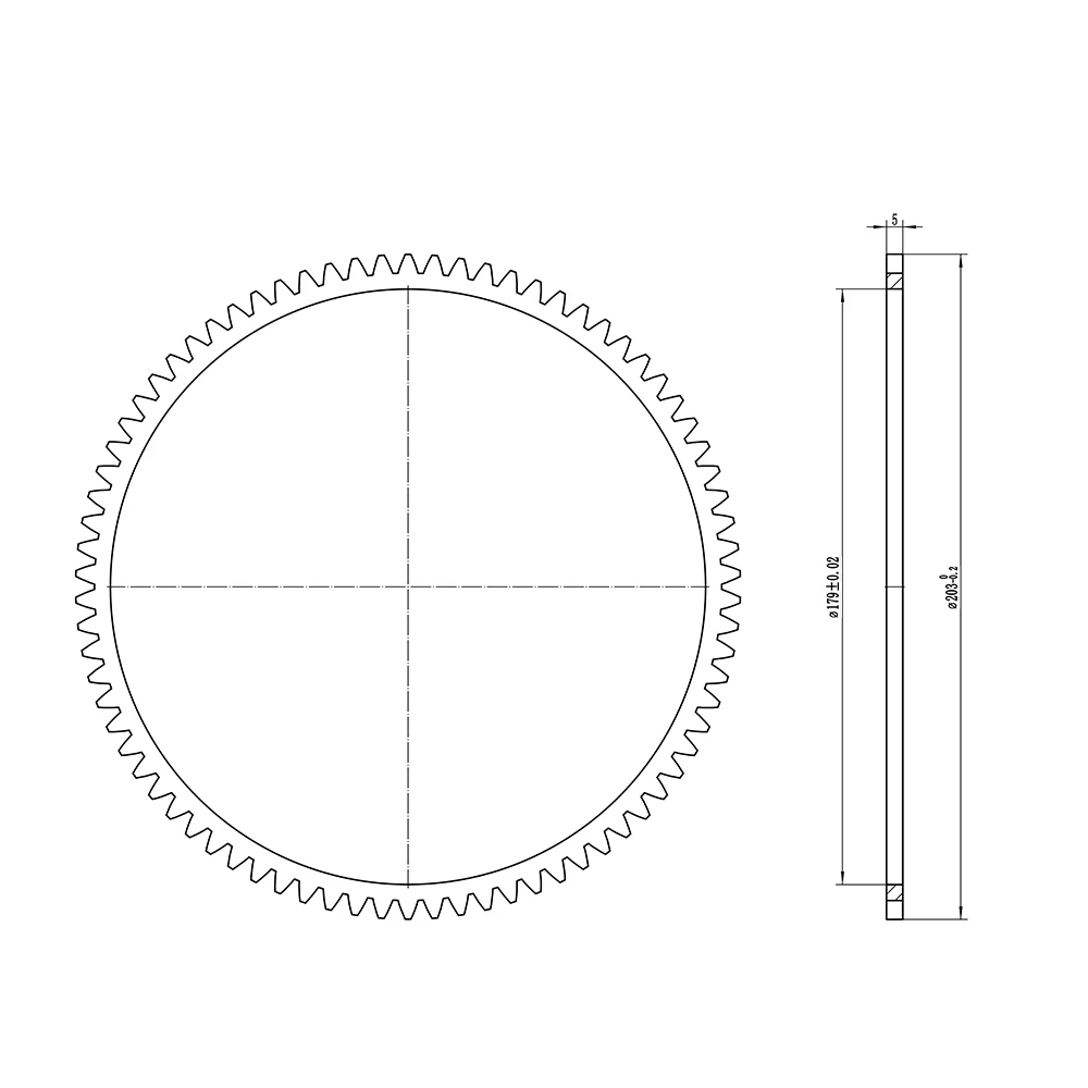 Flywheel Crown Gear Ring For Tohatsu M25 M30 & More 2 Stroke 25HP 30HP Outboard Motor