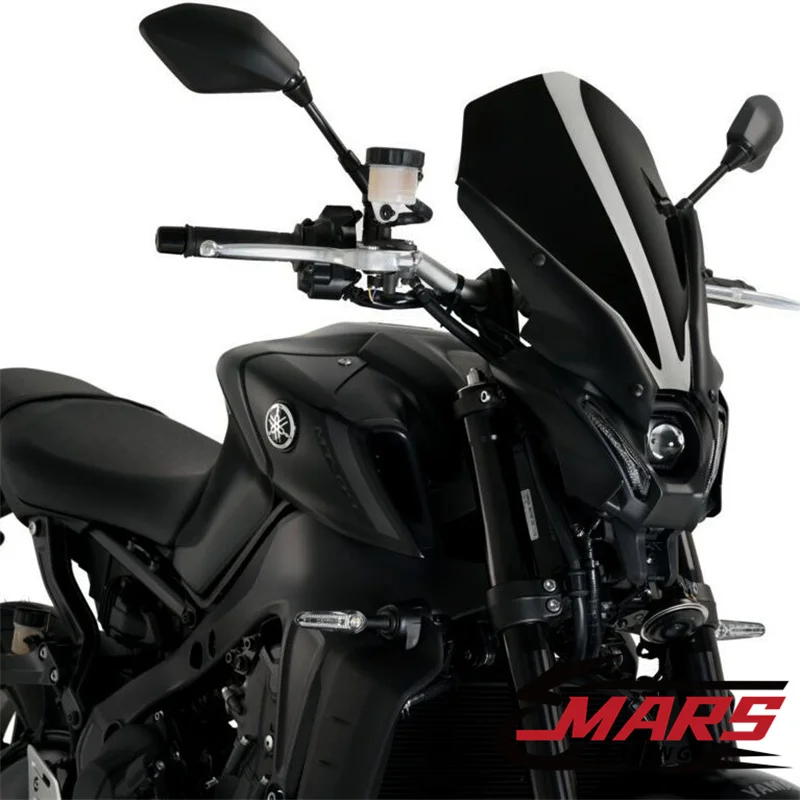 

Для YAMAHA new MT09 MT-09 FZ09 mt09 2021 2022 лобовое стекло мотоцикла ветровое стекло 45 мм высокий алюминиевый комплект дефлектор обтекатель Крышка