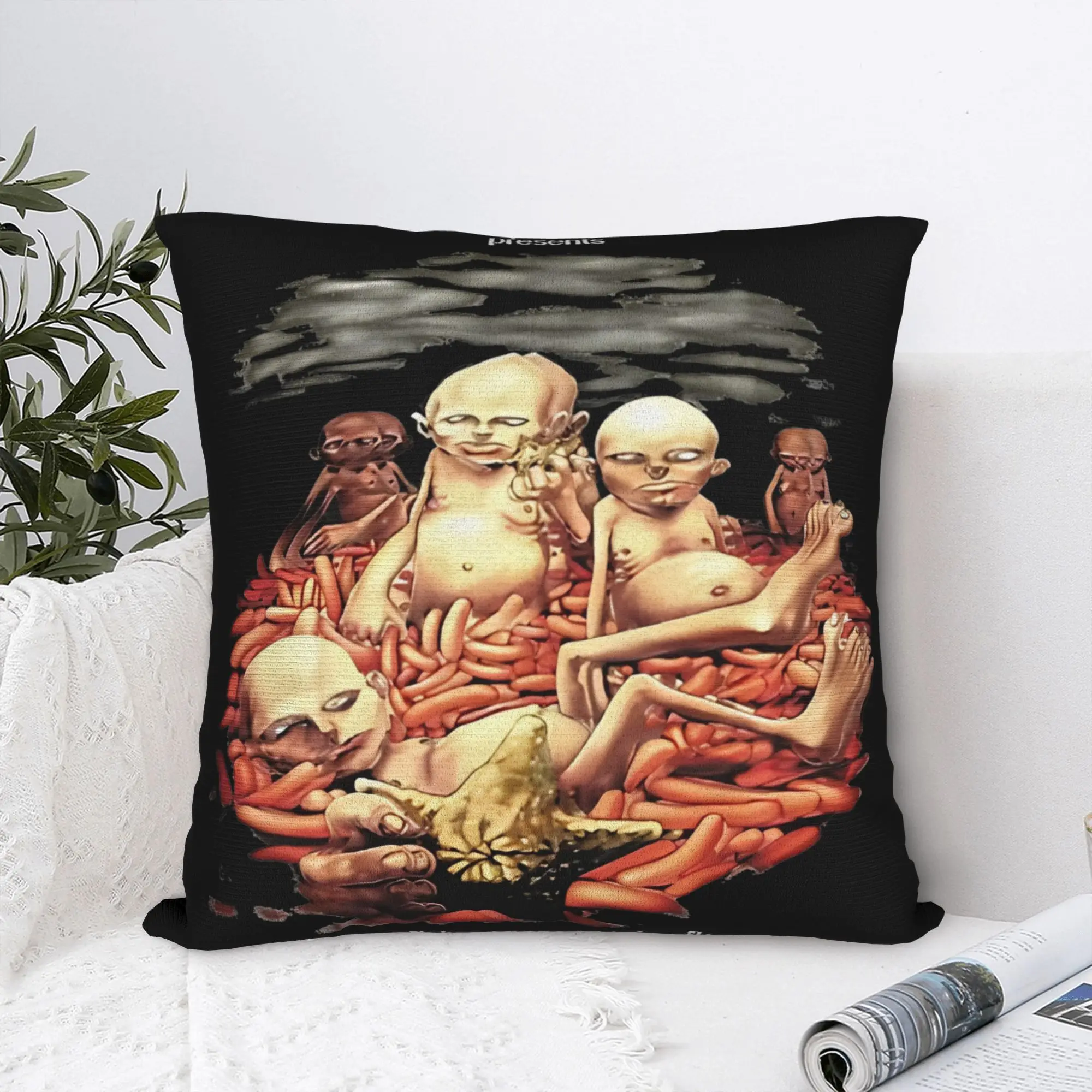 Rap Limp Bizkit Band Square Pillow Cases Rock Cushion Cover Custom Zipper Decor Throw Pillow Case Cover for Seat 40x40cm