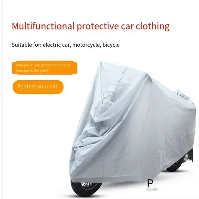 

Motorcycle Clothing PEVA Single Layer Rainproof Sunscreen S/M/L/XL Outdoor Rain Dust UV Proof Protection Cover Accessories