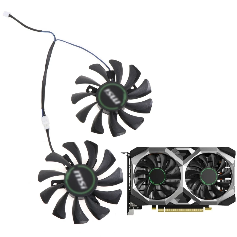 GPU VGAカードクーラー、グラフィックカード冷却ファン、2個/セット