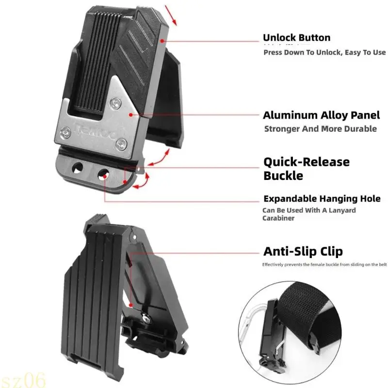 Q2Q4 Fast Release Button Equipped Holder for Effortlessly Insertion and Removal of Drills and Screwdriver Easy To Use