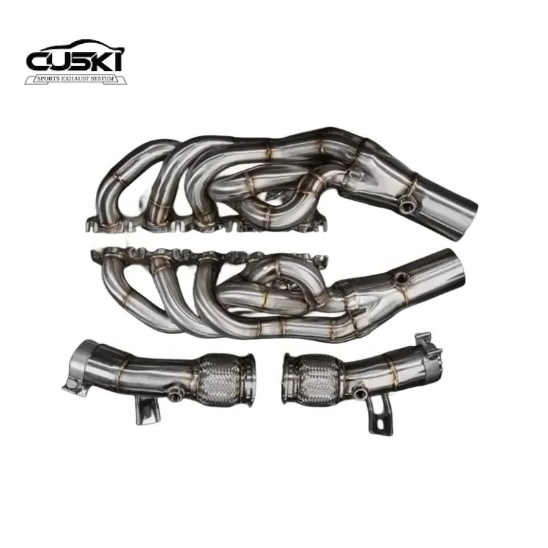 

High Performance Exhaust parts Suitable For Lamborghini EVO STO V10 5.2L stainless steel Exhaust Headers catless Downpipe ﻿