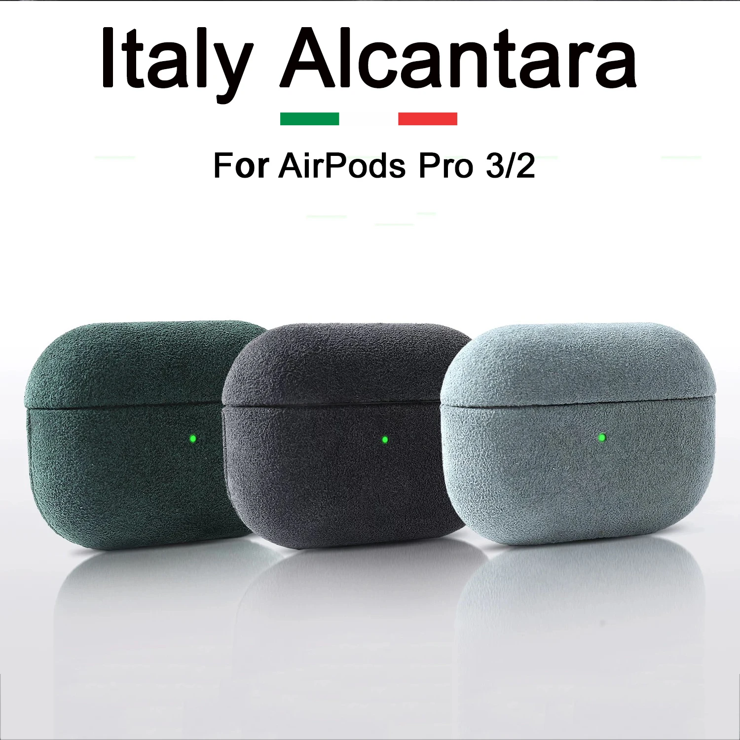 VEX ALCANTARA حافظة جلدية لأجهزة AirPods Pro 3 2 Pro3 حافظة واقية فاخرة لـ AirPod 4 3 Pro2 سماعة رأس بخاصية البلوتوث غطاء من الفرو
