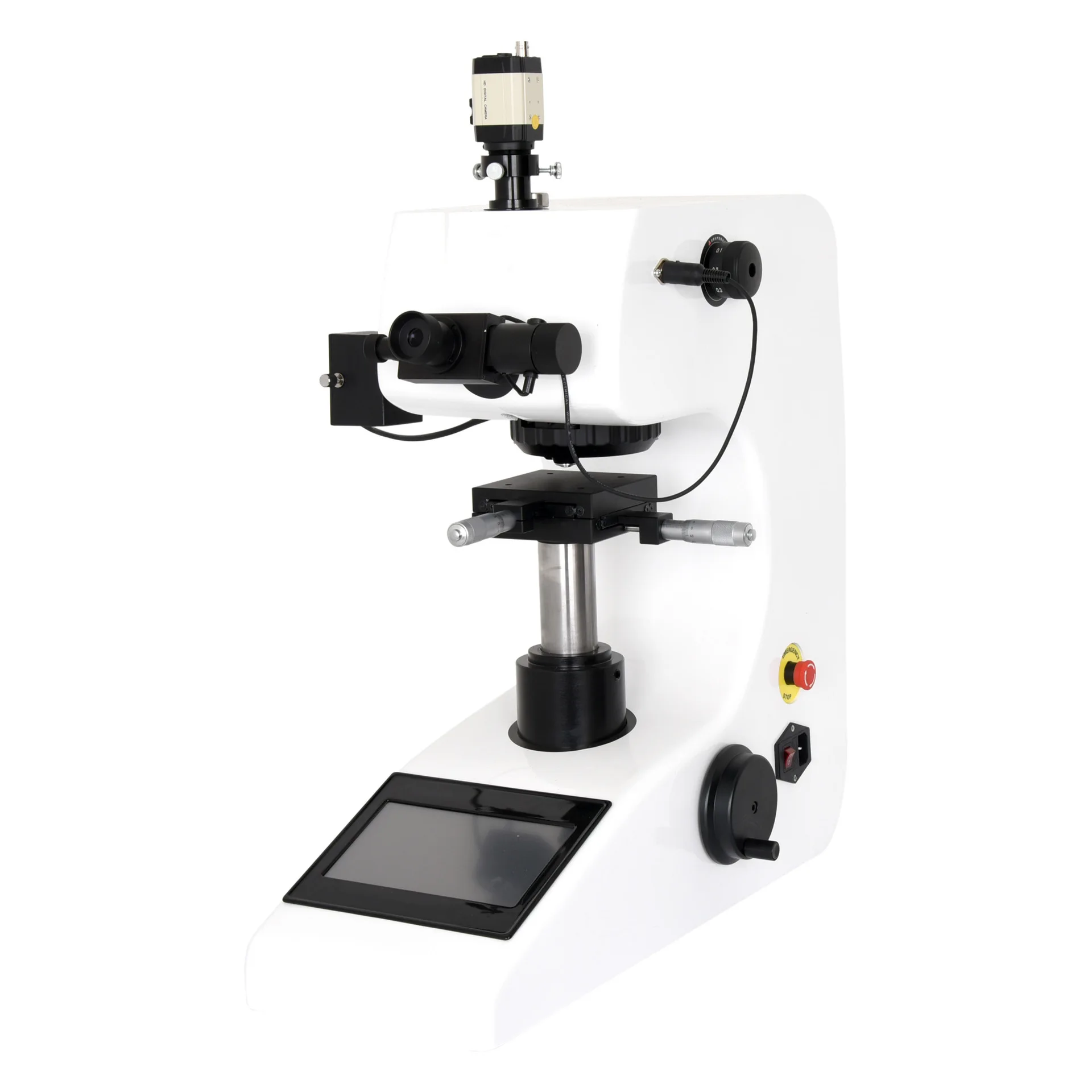 

Digital display micro Vickers hardness tester HV-1000 manual turret carburized layer surface hardness tester