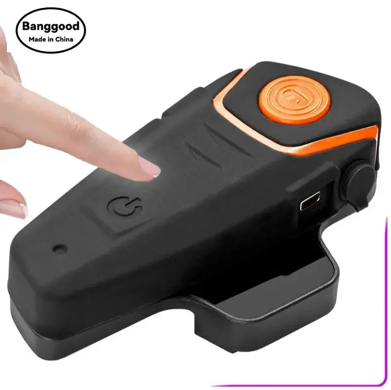 

European and American BT-S2NS Motorcycle Helmet Bluetooth Headset Supports Real-time Intercom Radio Function