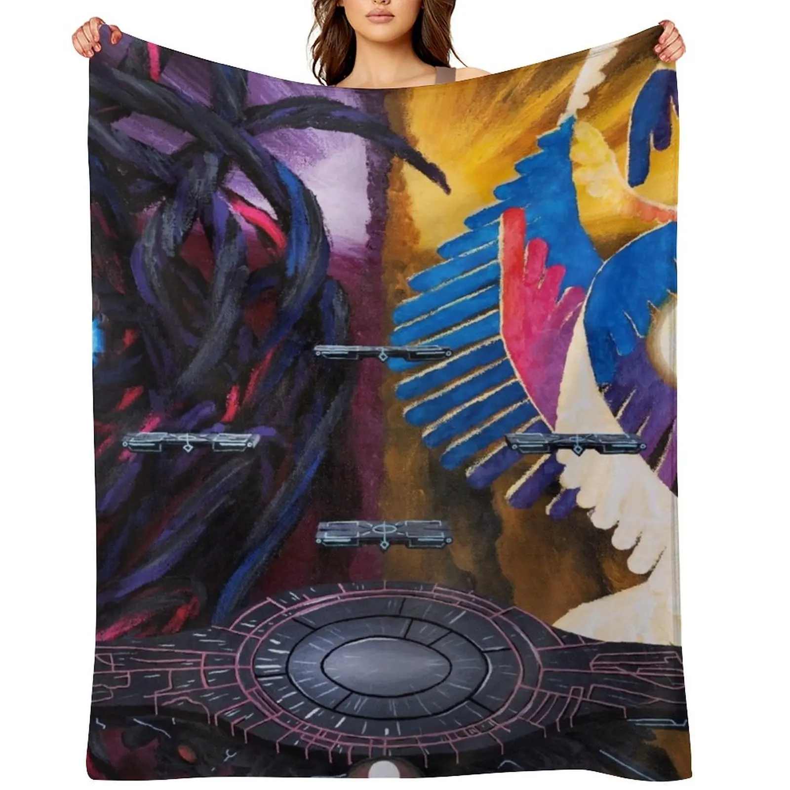 

Duality Throw Blanket Luxury Throw Moving Soft Plaid Heavy Blankets