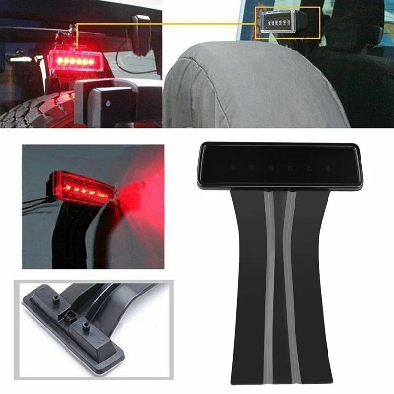 Car Third Brake Stop Light 68048581AA For Jeep Wrangler JK 2007-2018 Rear High Mount Brake Signal LED Lamp