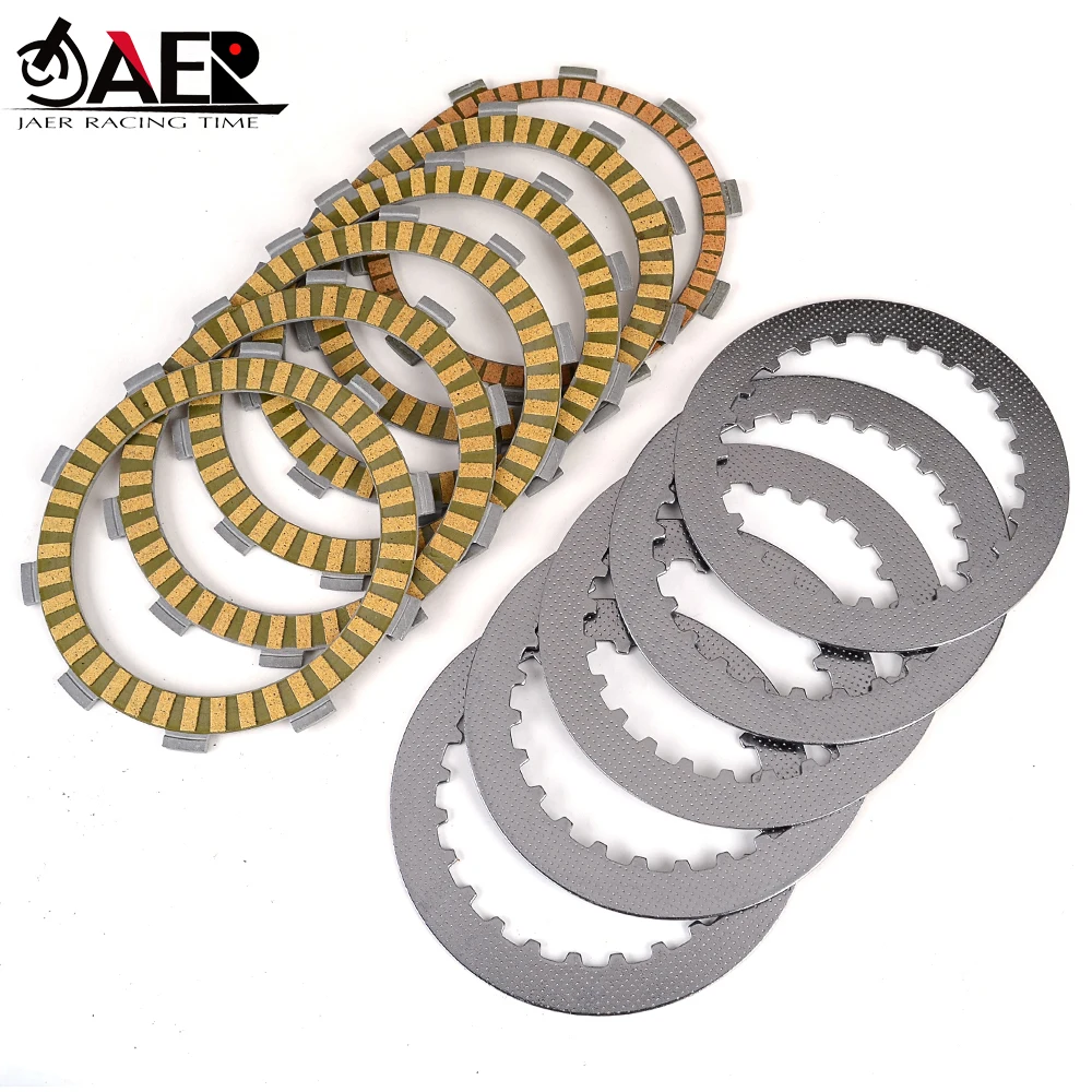 Clutch Friction Disc Plates for Honda Steed 400 NV400 CJ CK CS CV NT400 Bros 400 NC25 VT500 ED EF VRX400T NC33 NV400 Shadow