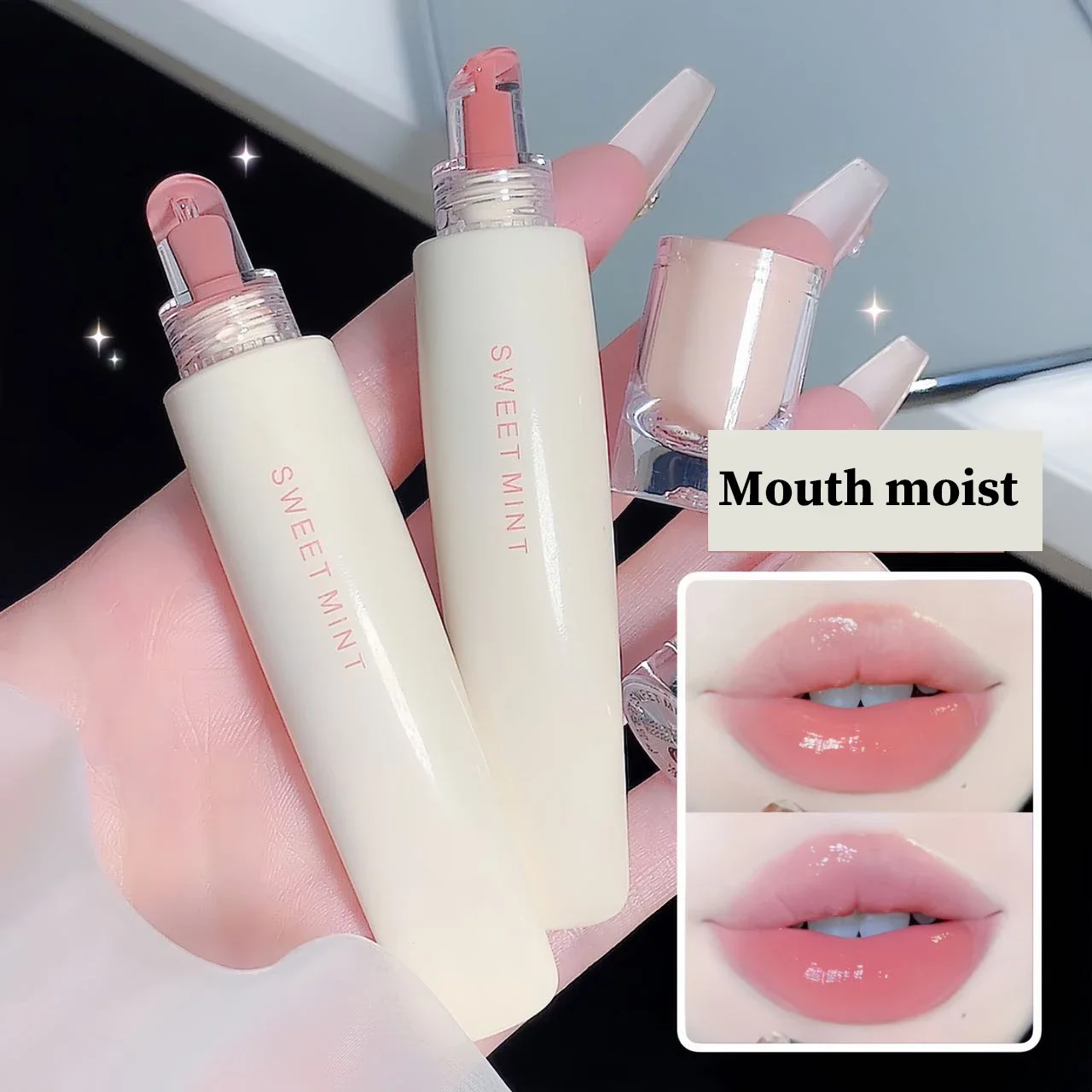 Lip Jelly Gloss Lip Glaze Moisturizing Lip Brightening Mirror Pink Lipstick Women Makeup Waterproof Jelly Lipstick