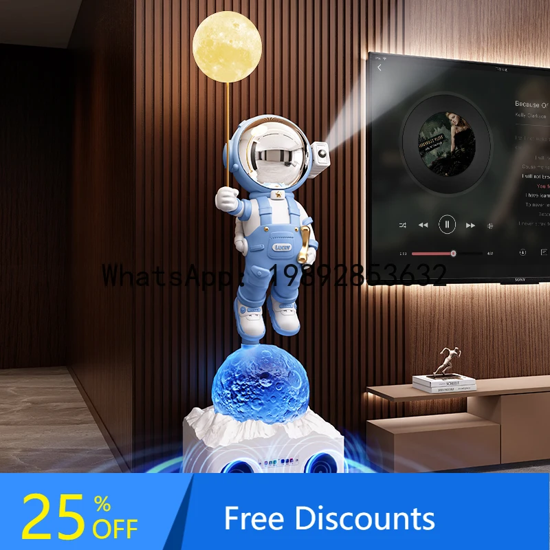 XL Astronaut Space Figure Living Room Floor Ornament Beside TV Cabinet Sofa Large Decoration
