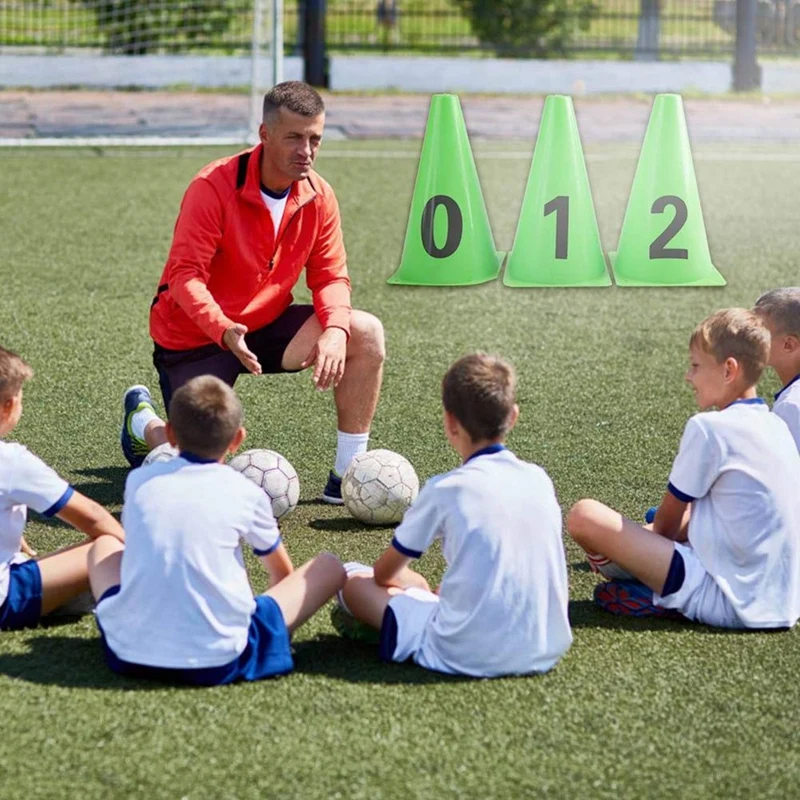 Cône d'Entraînement de Football, 23cm, Marqueur, Panneau, Route, Obstacles, décennie s de Route, dehors, 10 Pièces, E27